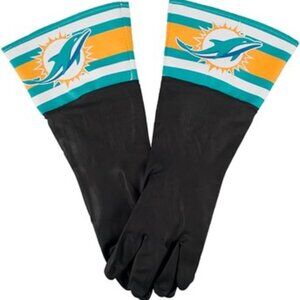 Littlearth NFL Miami Dolphins Unisex Dish Gloves, Black, 16-inches